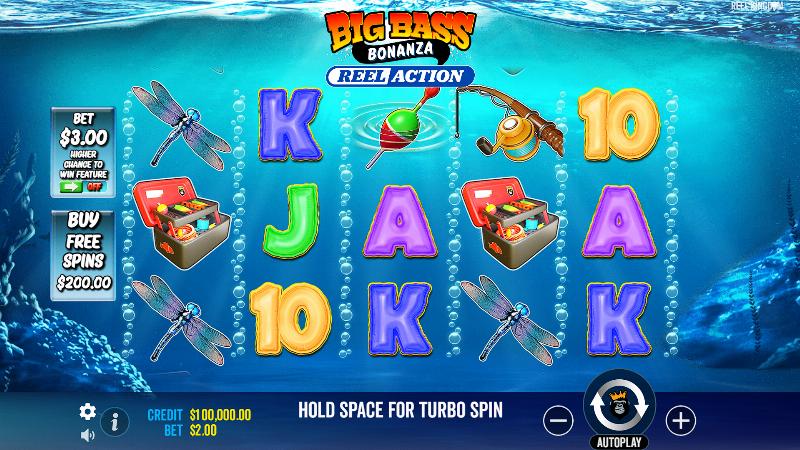 Геймплей слоту Big Bass Bonanza – Reel Action