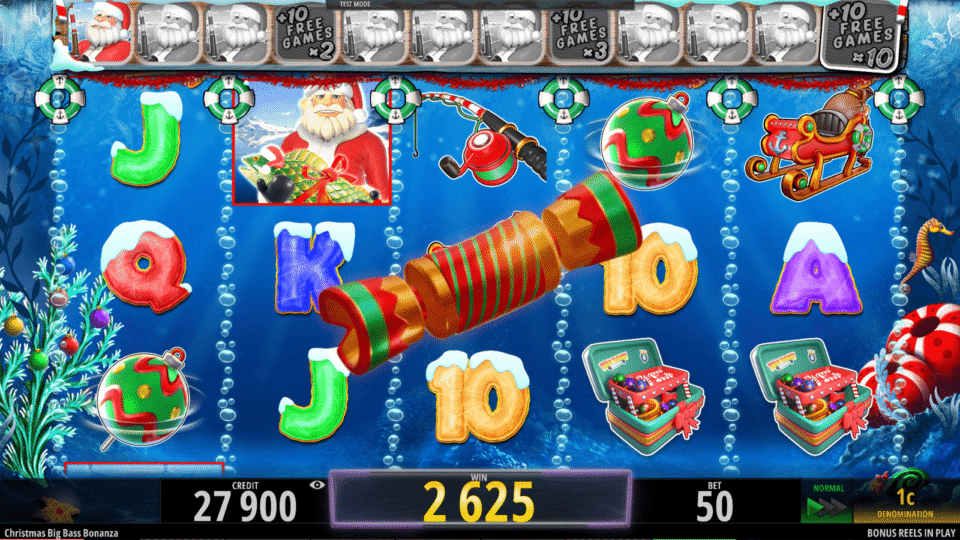 Геймплей слоту Christmas Big Bass Bonanza