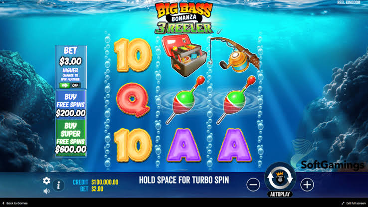 Геймплей слоту Big Bass Bonanza 3 Reeler